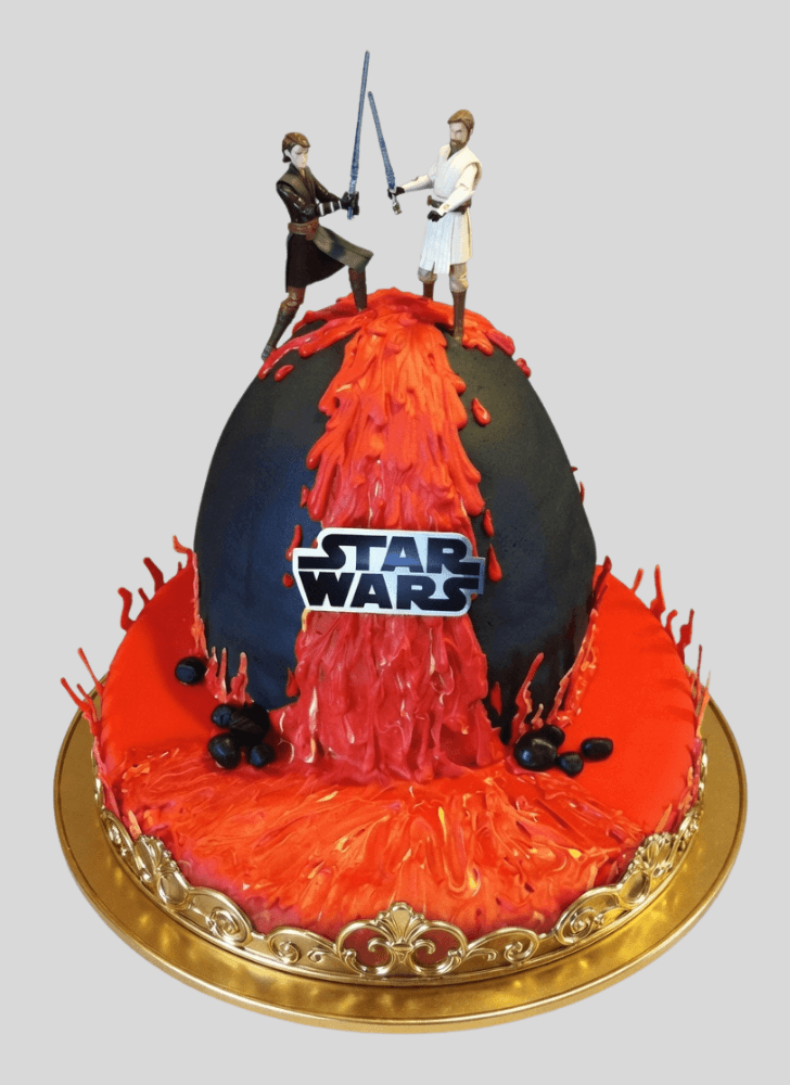 Admirable Obi-Wan Kenobi Cake Design