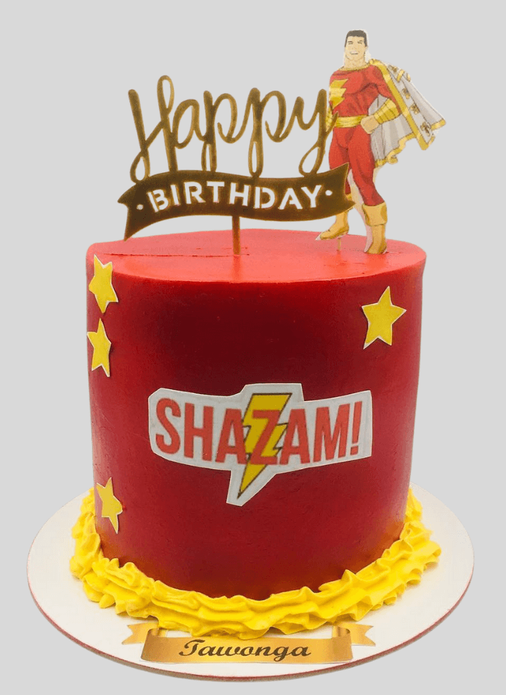 Admirable Shazam Cake Design