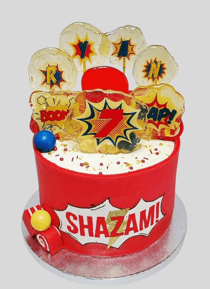 Alluring Shazam Cake