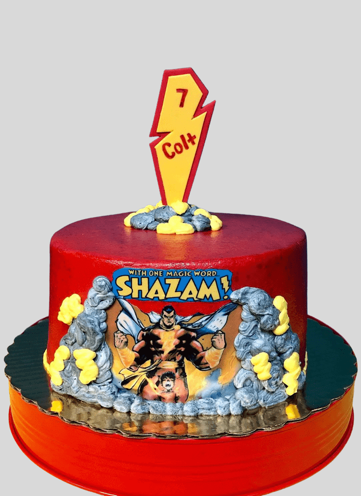Shapely Shazam Cake