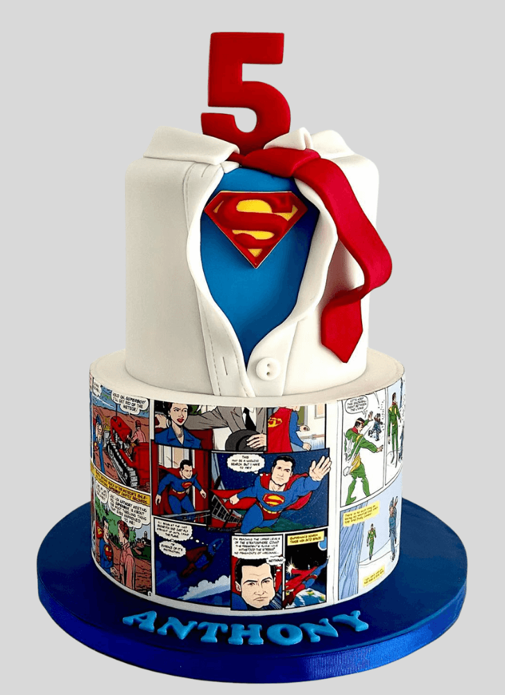 Alluring Superman Cake
