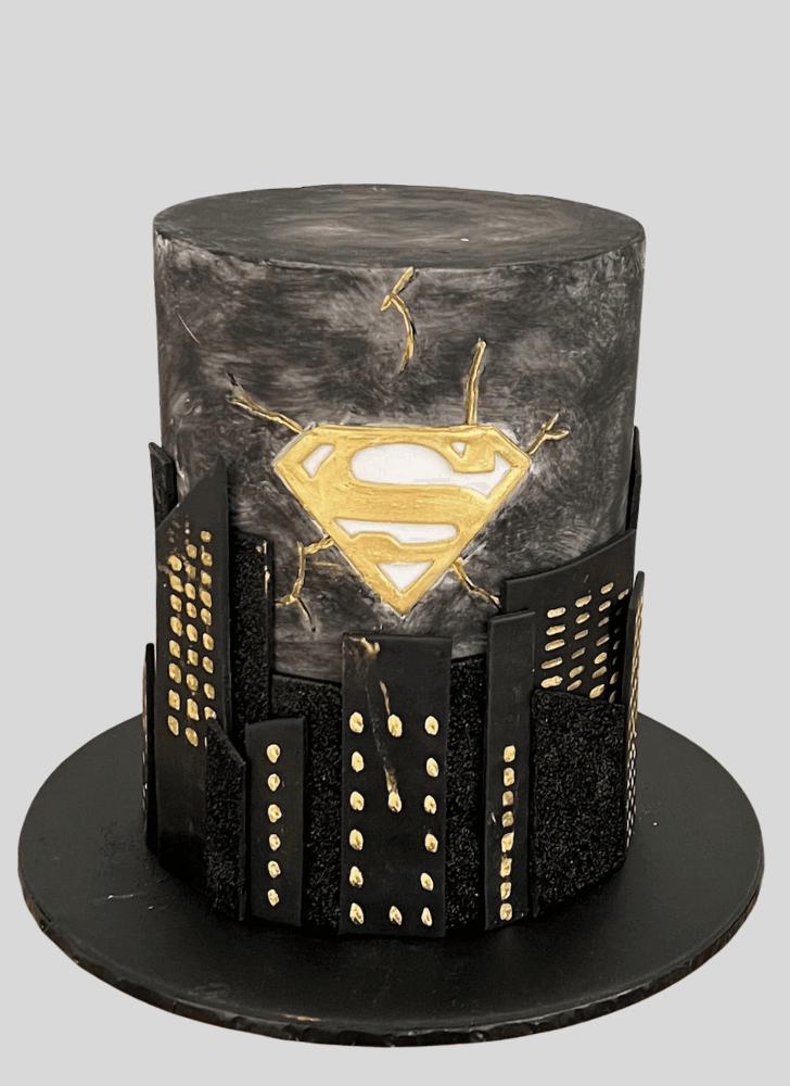 Charming Superman Cake