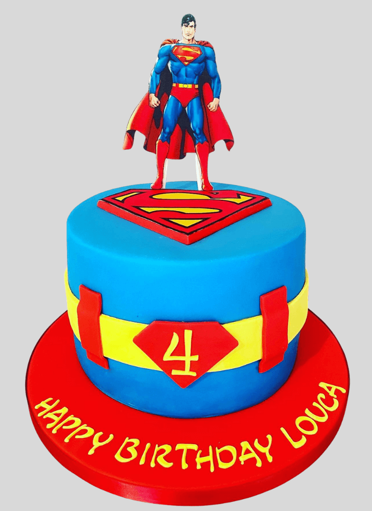 Classy Superman Cake