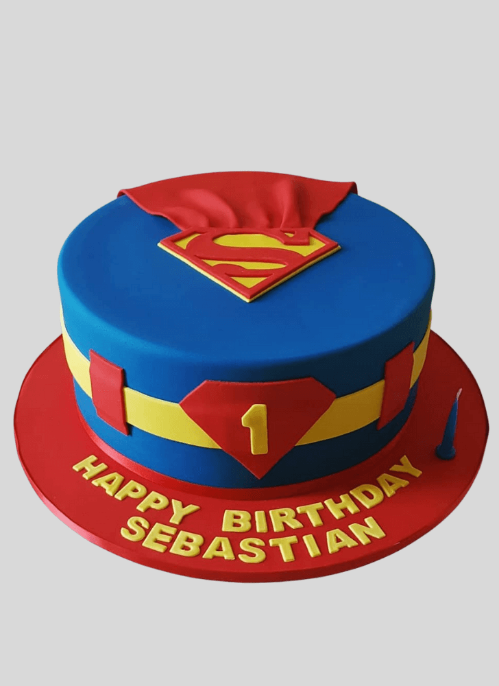 Delightful Superman Cake
