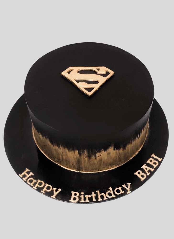 Elegant Superman Cake