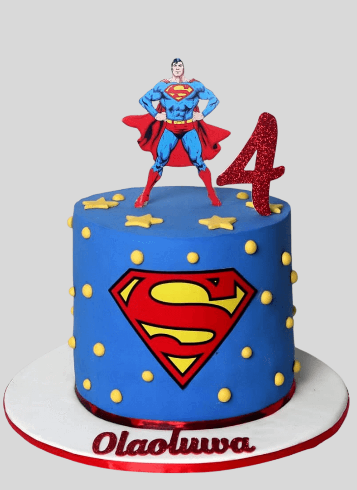 Enthralling Superman Cake