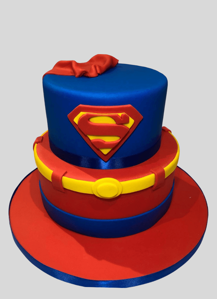 Inviting Superman Cake