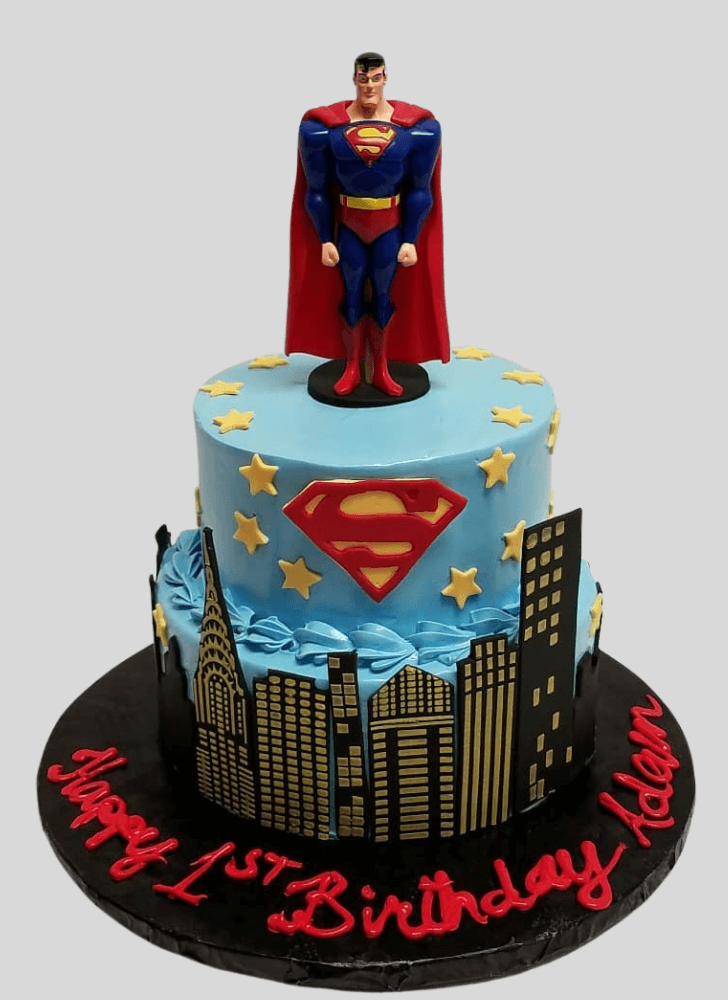 Lovely Superman Cake Design