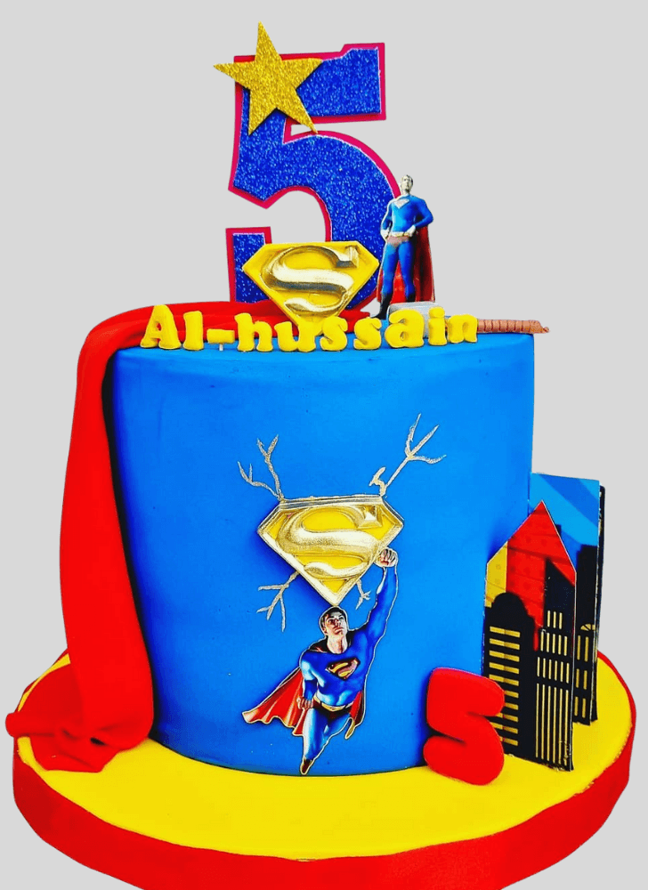 Mesmeric Superman Cake