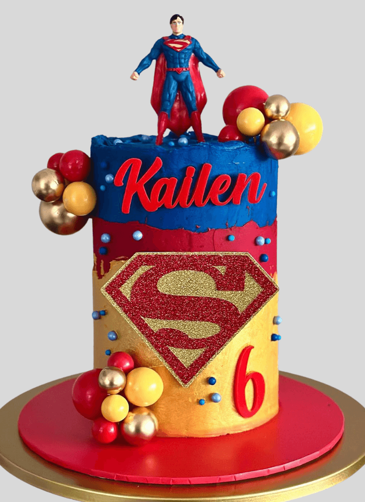 Radiant Superman Cake