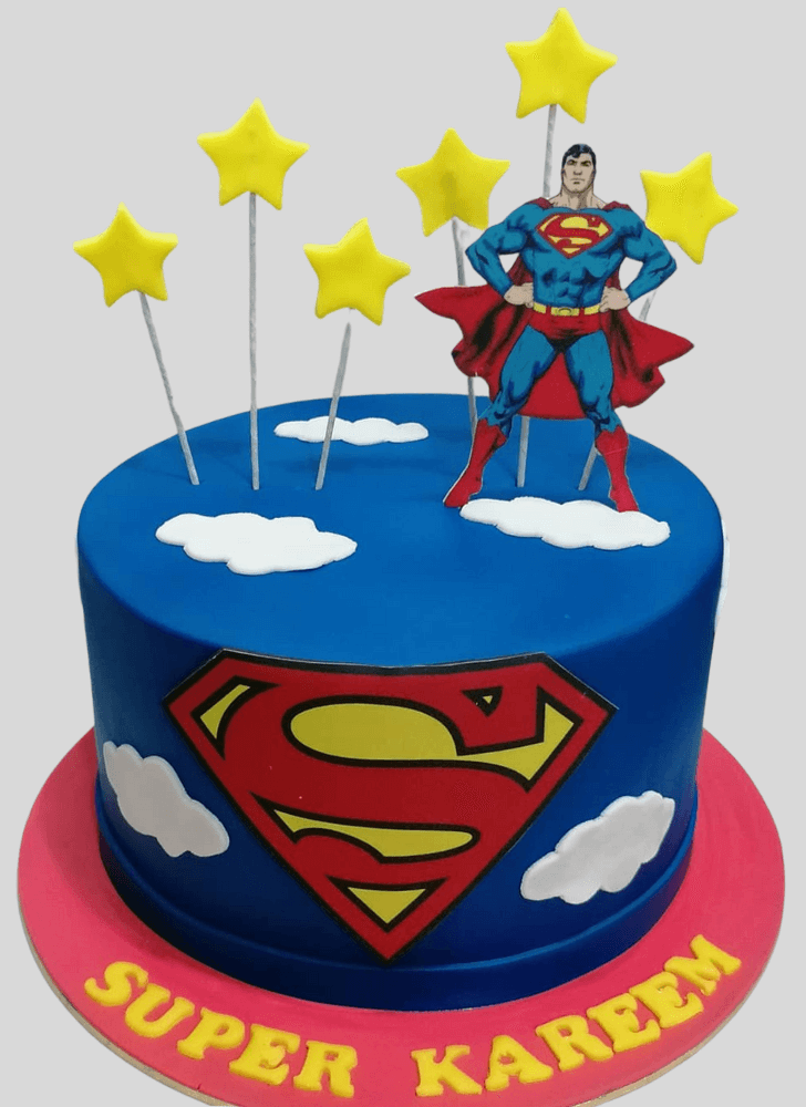 Shapely Superman Cake