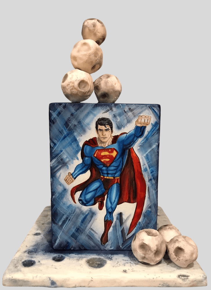 Slightly Superman Cake