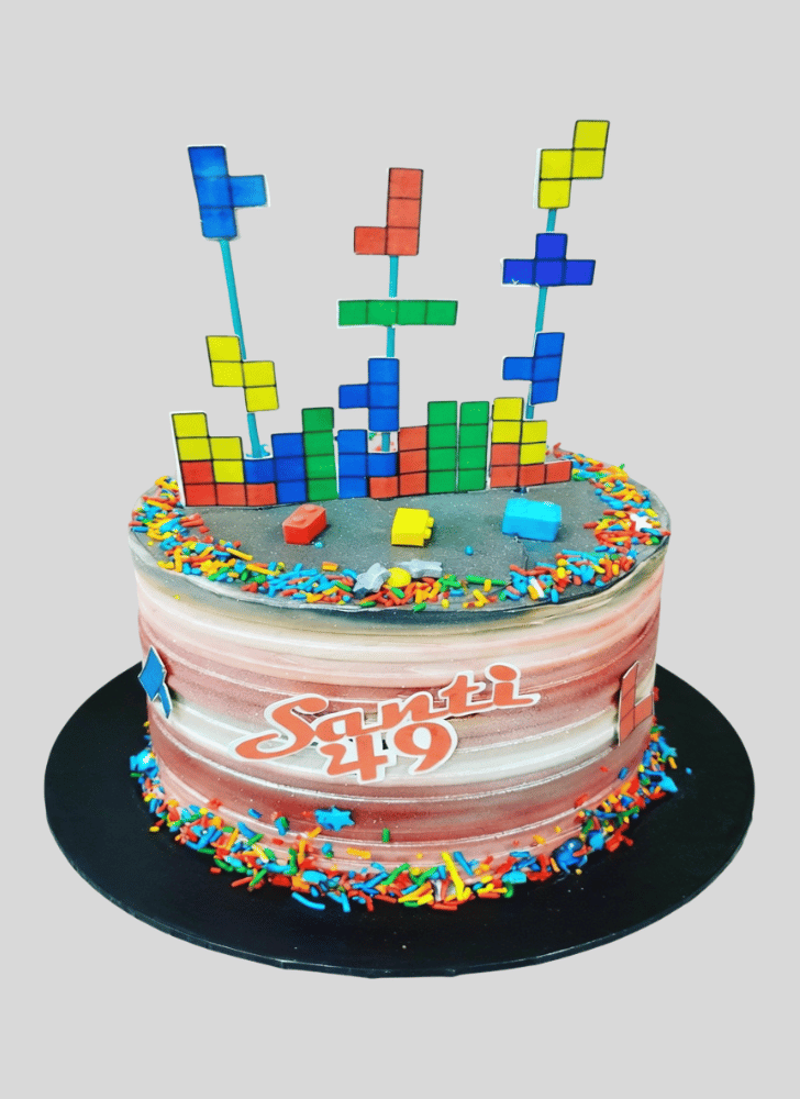 Bewitching Tetris Cake