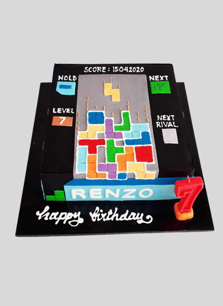 Charming Tetris Cake