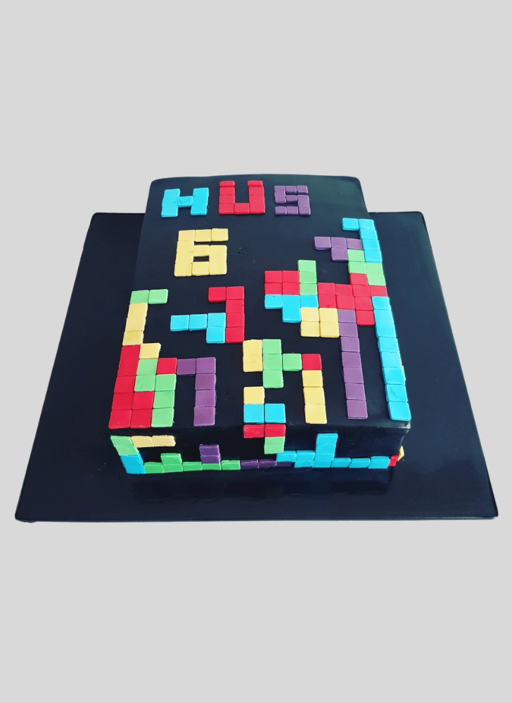 Enticing Tetris Cake
