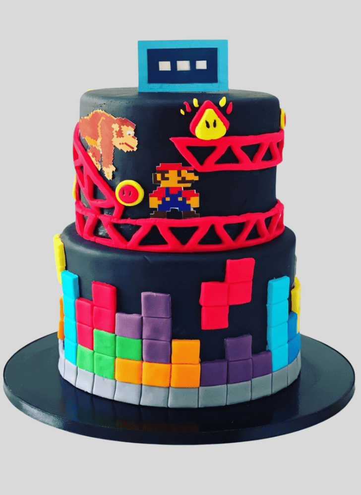 Pleasing Tetris Cake