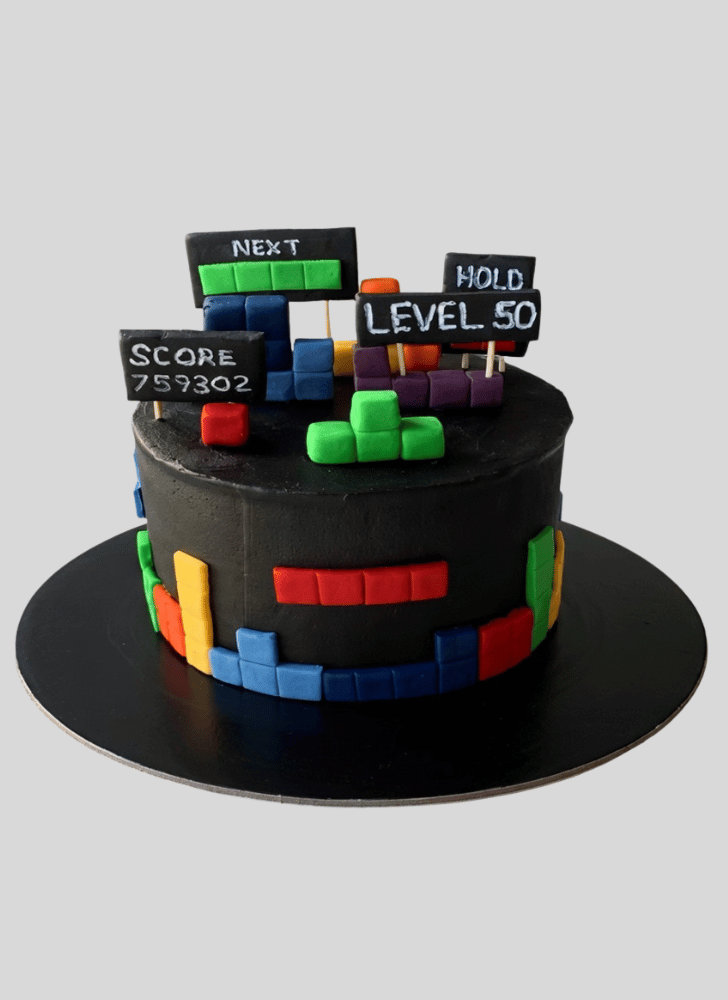 Radiant Tetris Cake