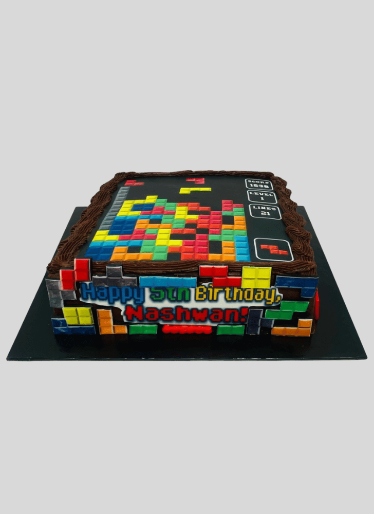 Ravishing Tetris Cake