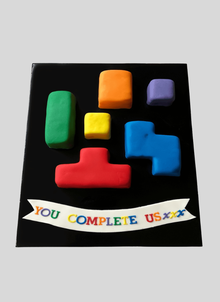 Resplendent Tetris Cake