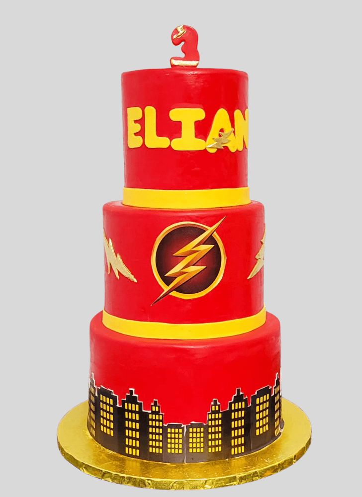 Inviting The Flash Cake