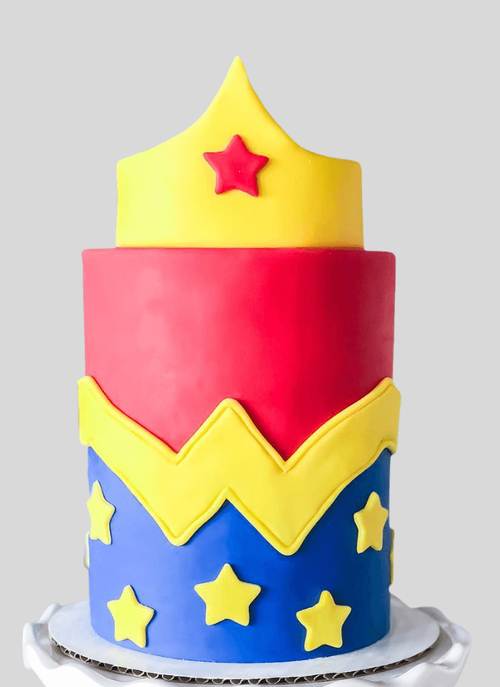 Alluring Wonder Woman Cake
