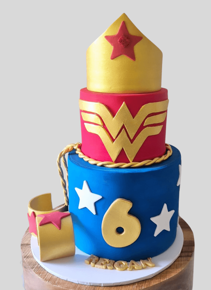 Beauteous Wonder Woman Cake