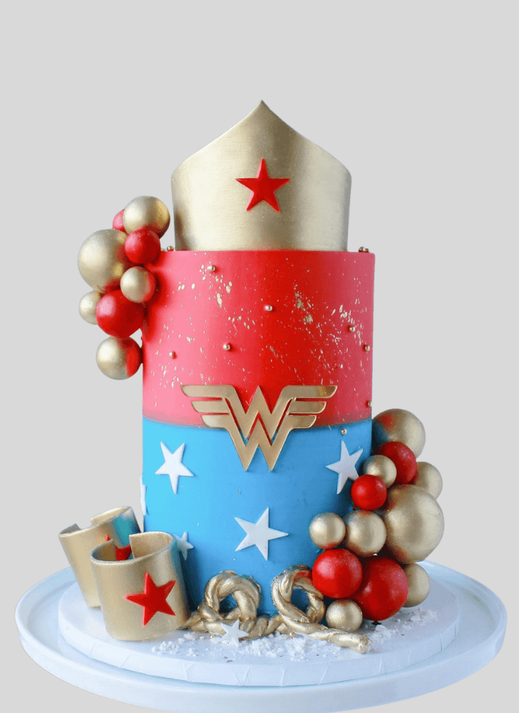 Enticing Wonder Woman Cake