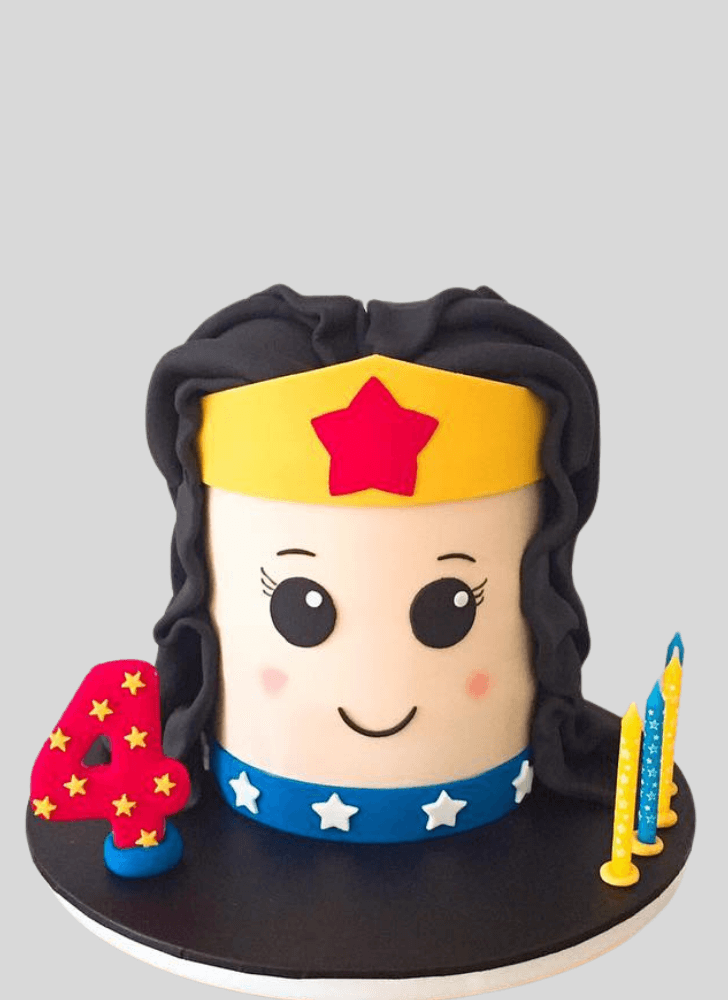 Fascinating Wonder Woman Cake