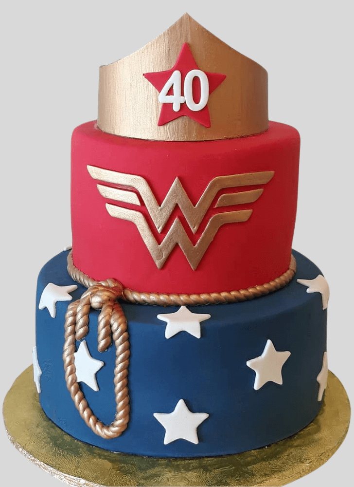 Good Looking Wonder Woman Cake