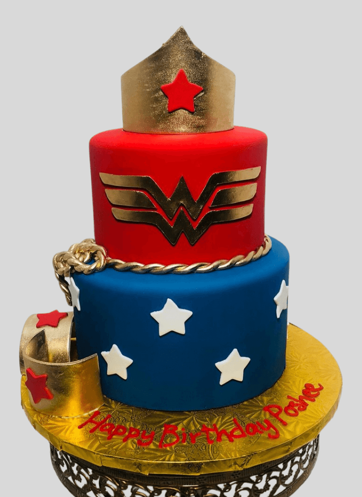 Graceful Wonder Woman Cake