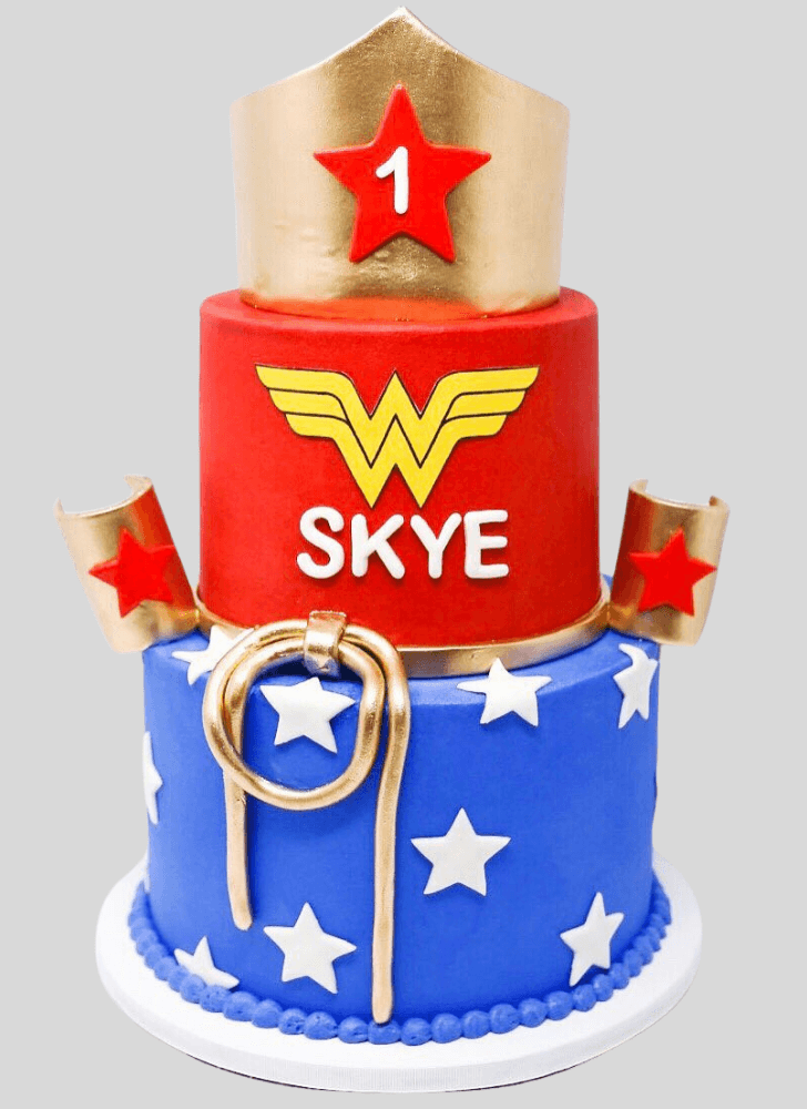 Ideal Wonder Woman Cake