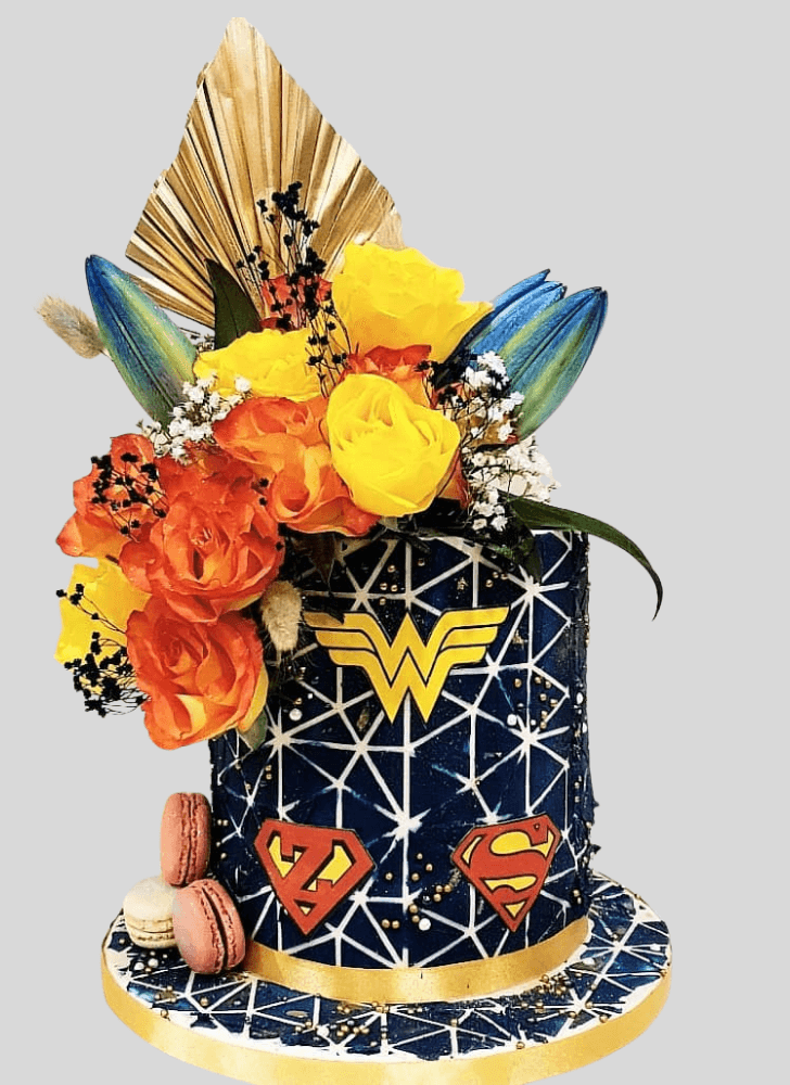 Radiant Wonder Woman Cake