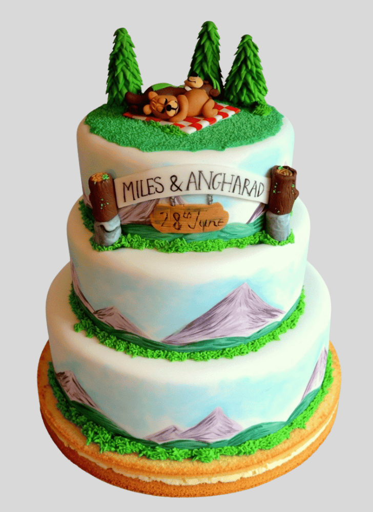 Angelic Yogi Bear Cake