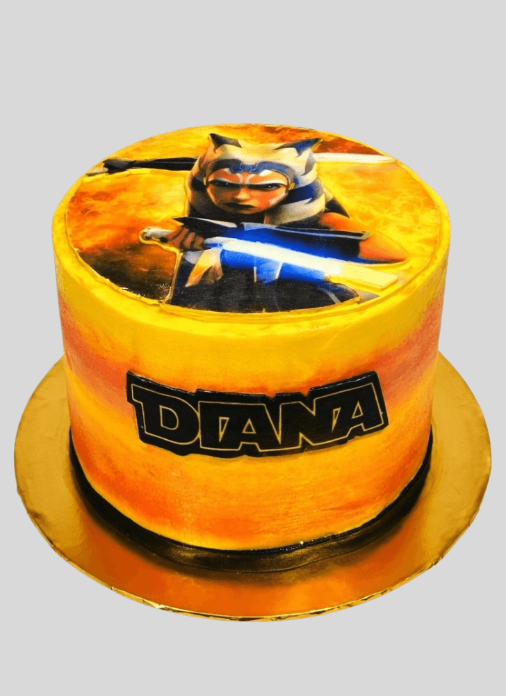 Enticing Ahsoka Tano Cake