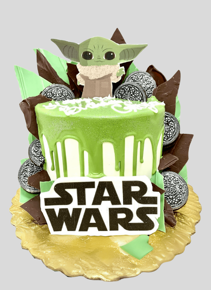 Dazzling Baby Yoda Cake