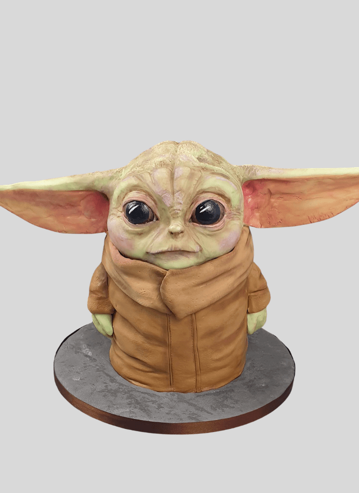 Graceful Baby Yoda Cake
