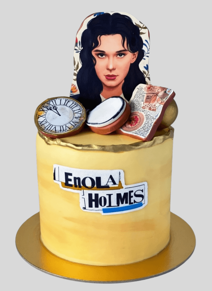 Angelic Enola Holmes Cake
