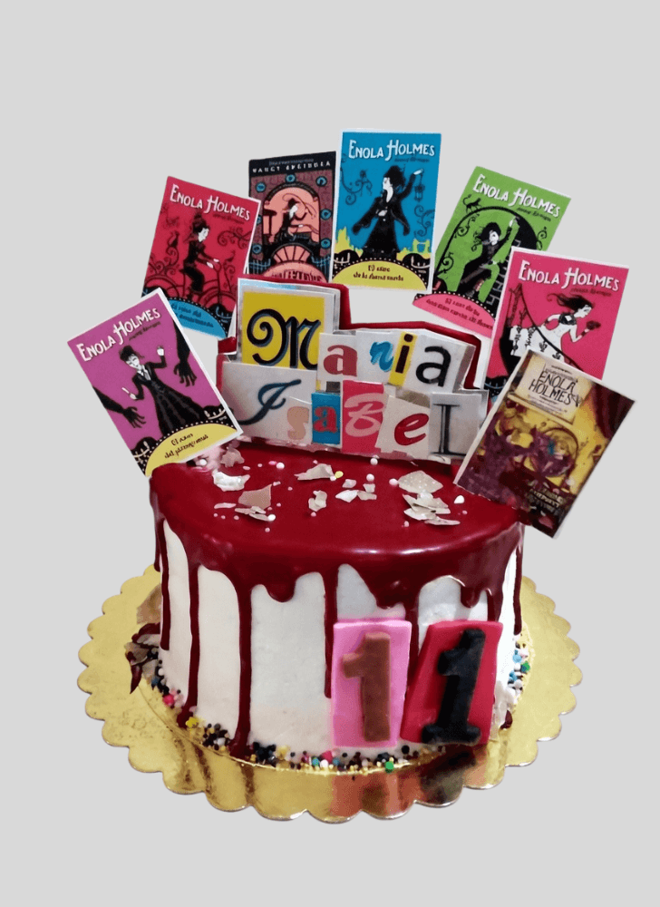 Classy Enola Holmes Cake