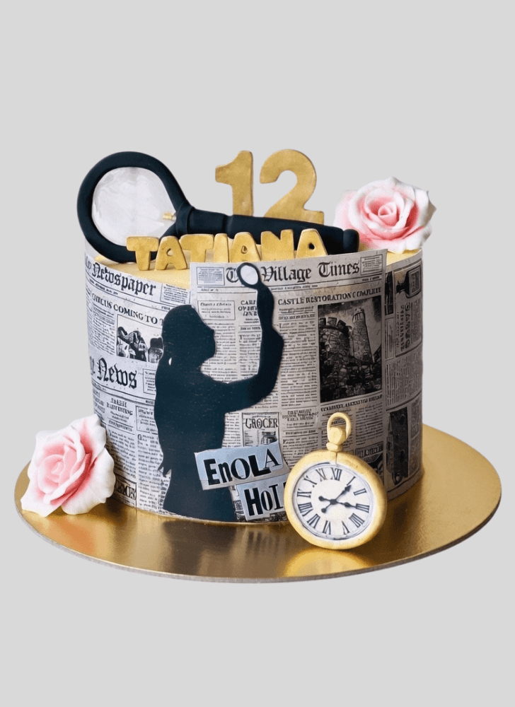 Enthralling Enola Holmes Cake