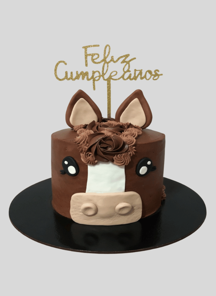 Elegant Horse Cake