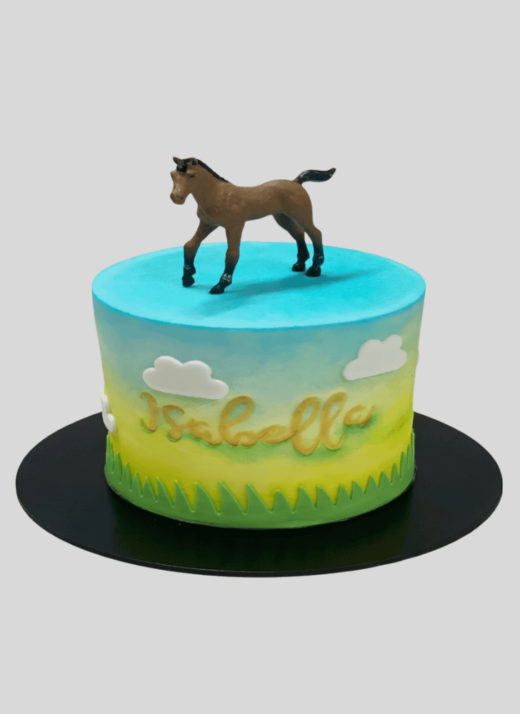 Good Looking Horse Cake