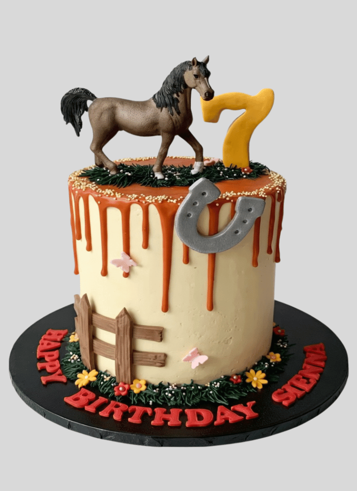 Pleasing Horse Cake