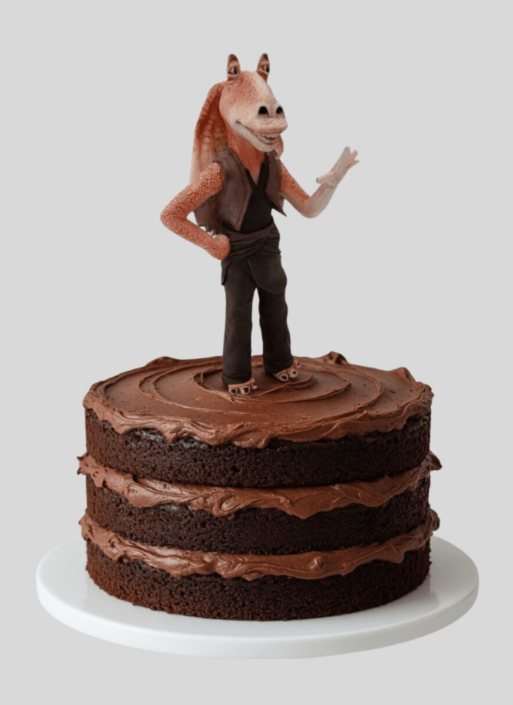 Appealing Jar Jar Binks Cake