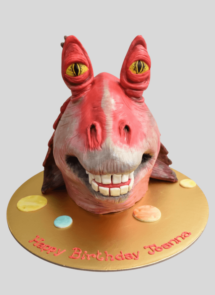 Beauteous Jar Jar Binks Cake