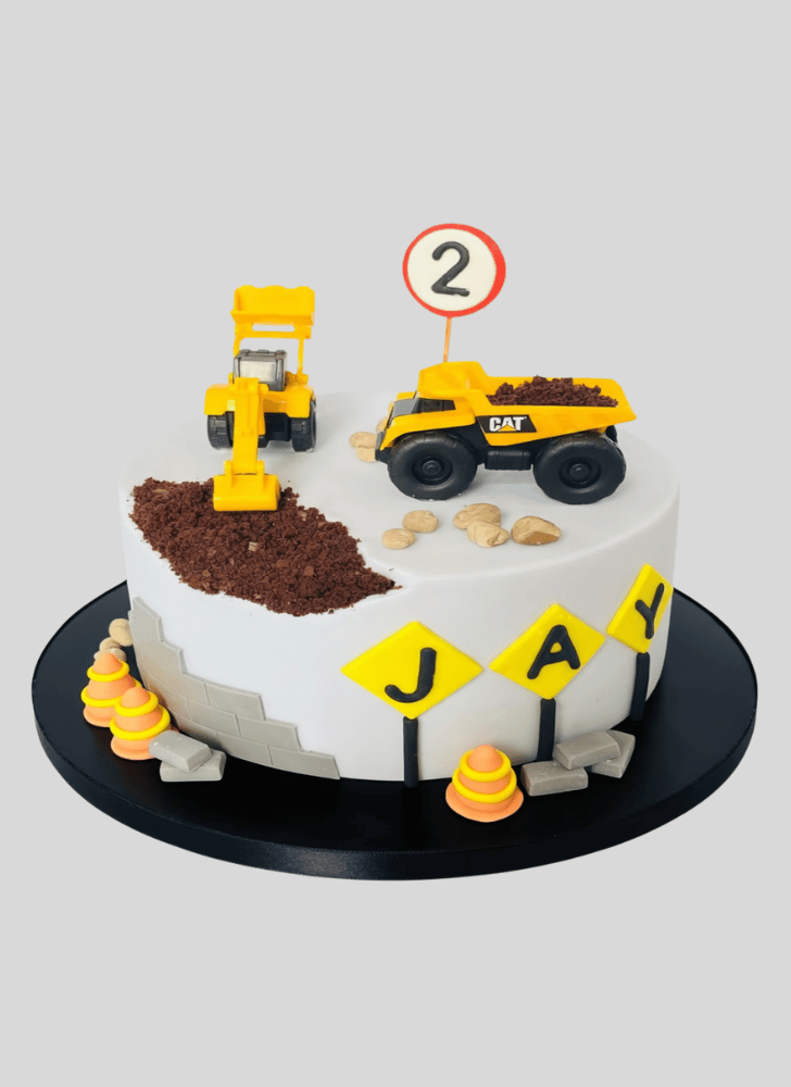 Delicate JCB Cake