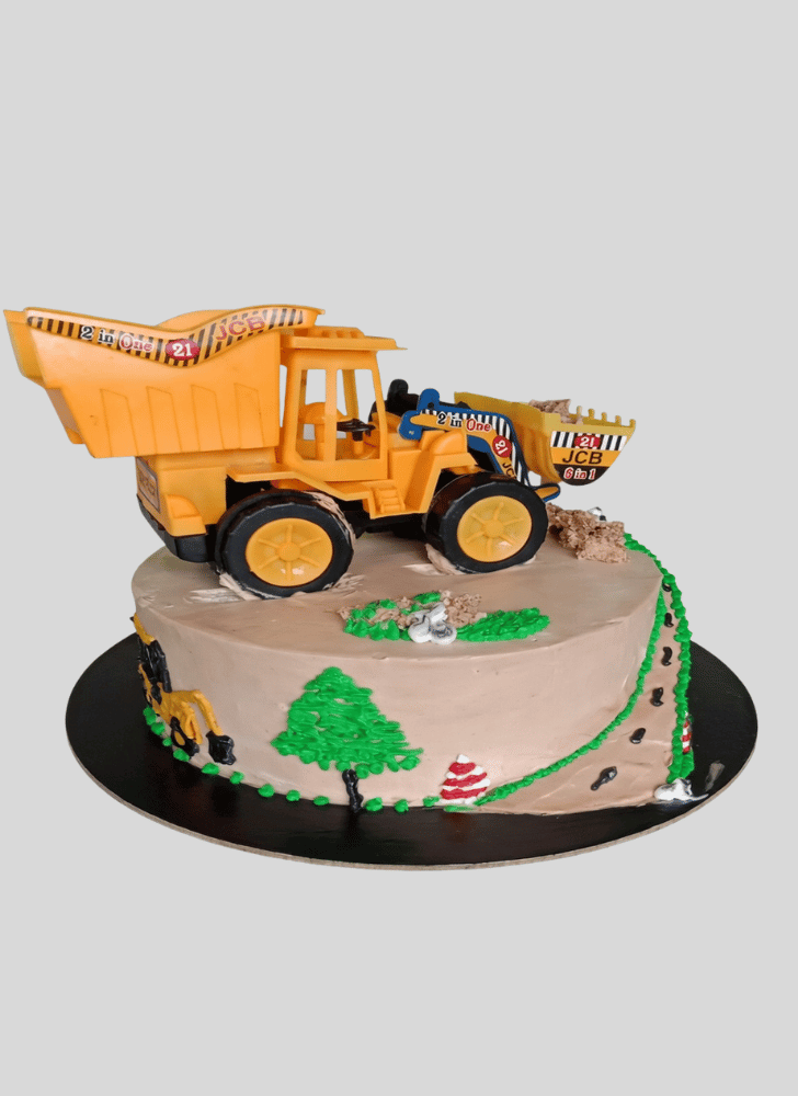 Elegant JCB Cake