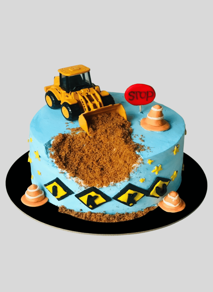 Fetching JCB Cake