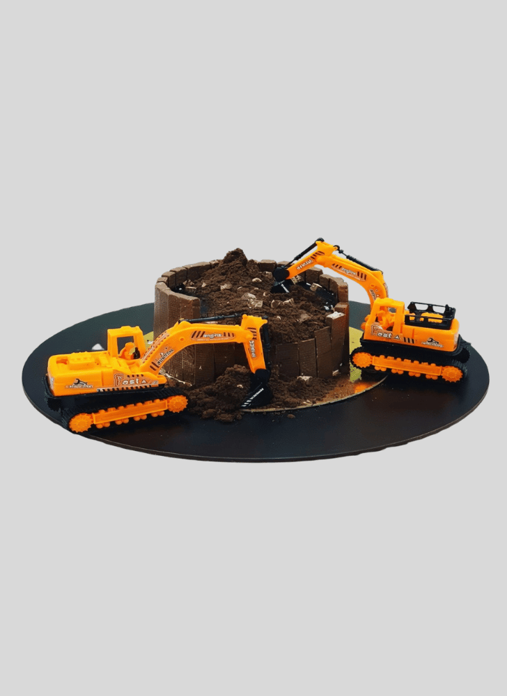 Inviting JCB Cake