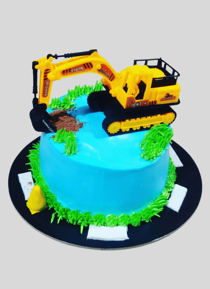 Lovely JCB Cake Design