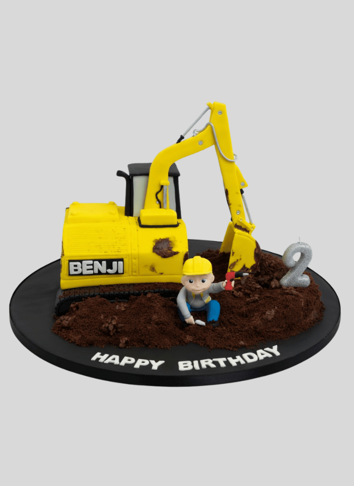 Pretty JCB Cake